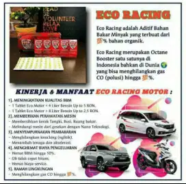 Octane Booster Eco Racing Aditive Perawatan & Penghemat BBM Motor 50%
