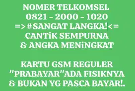 TELKOMSEL NO CANTIK NOMER LANGKA!JUAL CEPAT!PEMILIK LGSUNG!spa cpt DPT