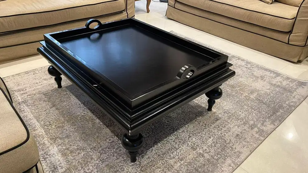 Black coffee table arbor and troy