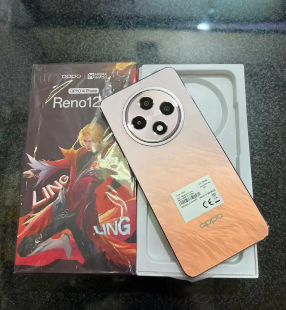 oppo Reno 12F ram 8/256 mulus segel komplit