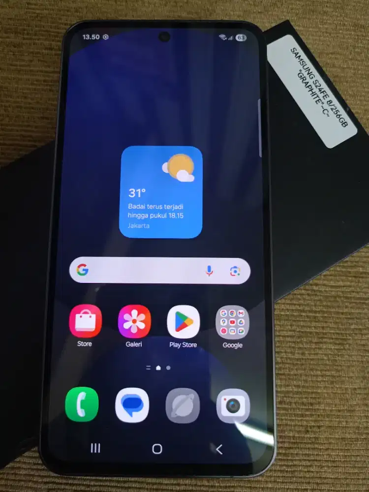 samsung S24 FE ram 8/256 garansi on istimewa