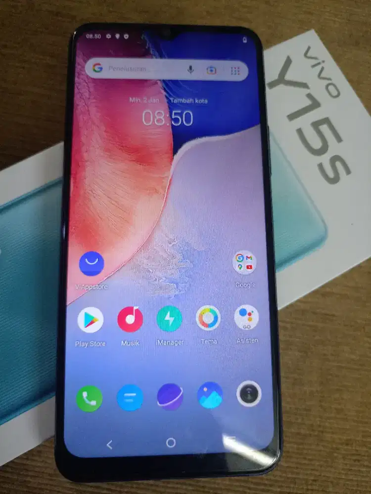 vivo Y15s ram 3/64 komplit segel