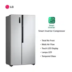 LG Kulkas Side By Side SMART INVERTER GCFB-507PQAM 566 Liter RESMI LG