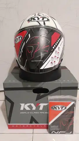 HELM OPEN FACE KYT NFJ SAKURA. DOUBLE VISOR. SIZE L. SECOND LIKE NEW