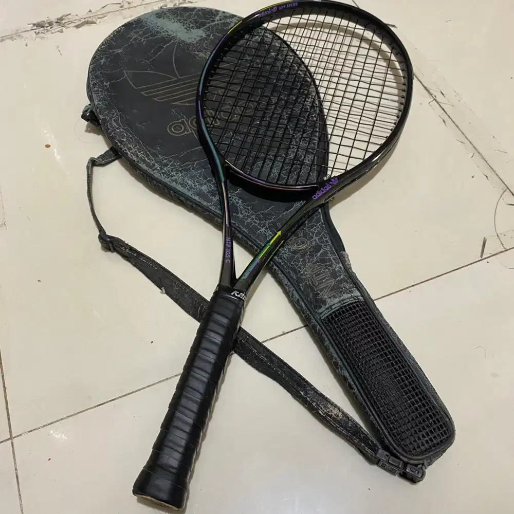 RAKET TENIS ADIDAS NTP 105 C BEKAS ORIGINAL SIAP SMASH FREE GRIP