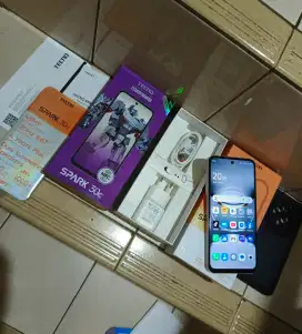 Infinix Techno Spark 30C 12/128 fullset muluss like new umur seminggu