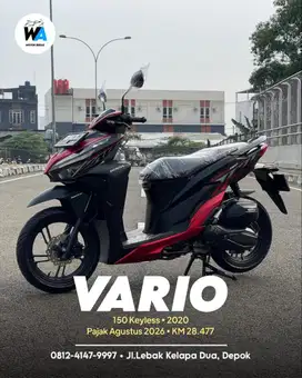 DP 500 RIBU Honda Vario 150 Keyless Tahun 2020 Cash/Kredit