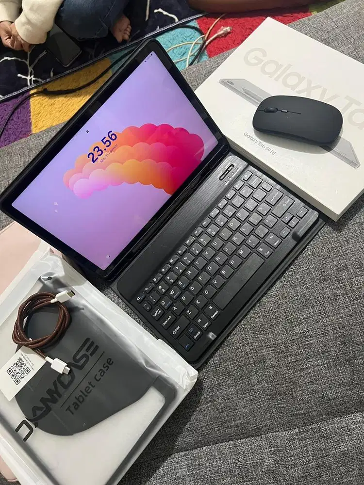 Samsung tablet S9 fe mulus 98% full set