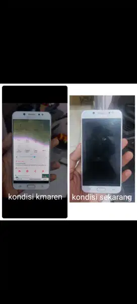 Samsung j7 plus LCD aja mati