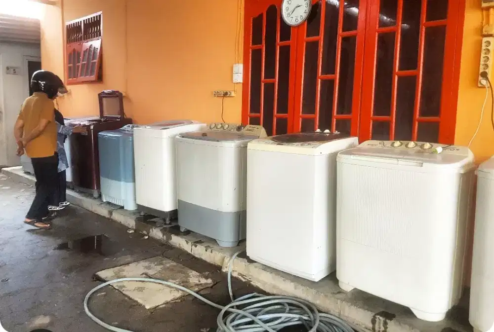 Mesin cuci 1 & 2 tabung .