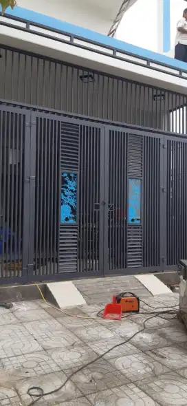Bengkel las Lampung tralis kanopi pintu pagar gerbang tangga