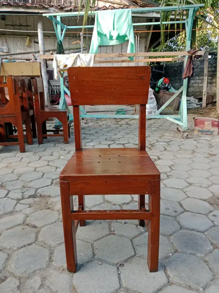 Kursi kayu jati kuno uku, T45 dari bawak kedudukan L40