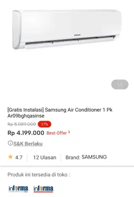 samsung ca 1pk standar