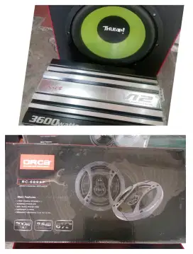 Paketan power subwooper box dan spiker pintu
