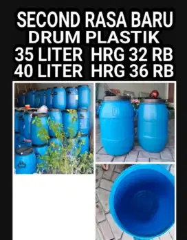 SECOND RASA BARU DRUM PLASTIK BERSIH LOK SDA