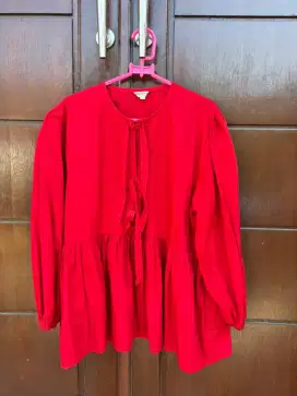 BWBYAZ Blouse Wanita Merah