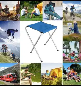 Kursi stainless lipat portable,kursi praktis,kursi piknik/memancing
