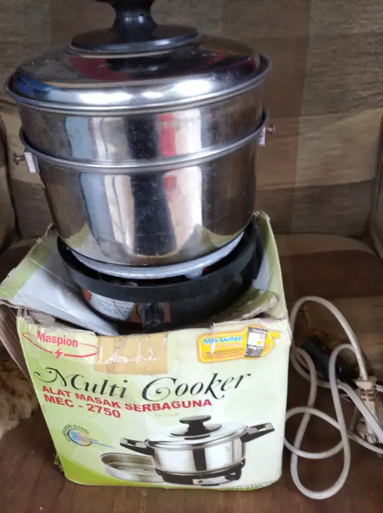 Dijual alat listrik masak air dan kukus serbaguna