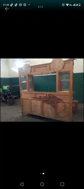 Jual cepat roda bekas mie ayam dan etalase