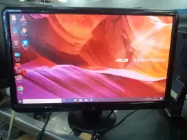 JUAL LED MONITOR HP 20INCH FOR KOMPUTER PC ATAU CCTV SIAP PAKAI