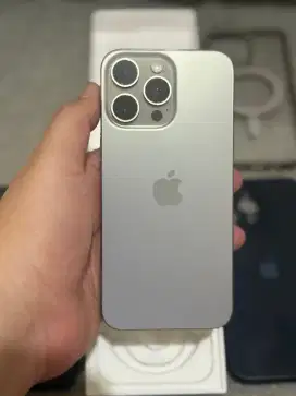 Iphone 15 pro max 256gb ex ibox Natural titanium semulus bayi