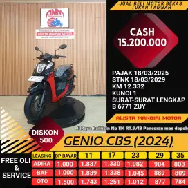 Honda GENIO CBS tahun 2024 cash/kredit