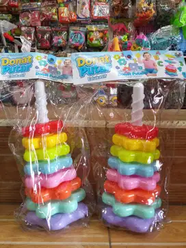 mainan anak donas susun putar