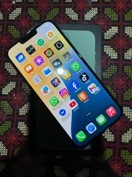Iphone 13 pro max 256GB. Gren, fullset, bekas garansi ibox