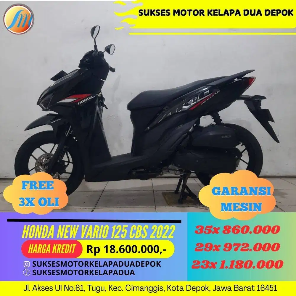 HONDA NEW VARIO 125 CBS 2022 CASH/KREDIT/TUKAR TAMBAH