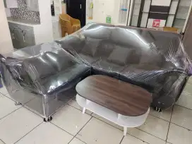 1 set sofa L mountreal+meja