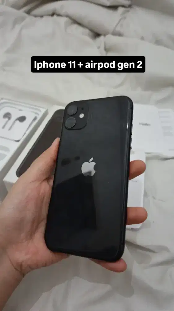 Jual iphone 11 + earpods gen 2