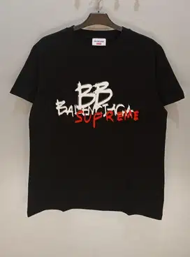 BAPENCIAGA x SUPREME BLACK TSHIRT