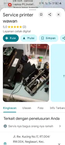 Servis laptop dan printer panggilan