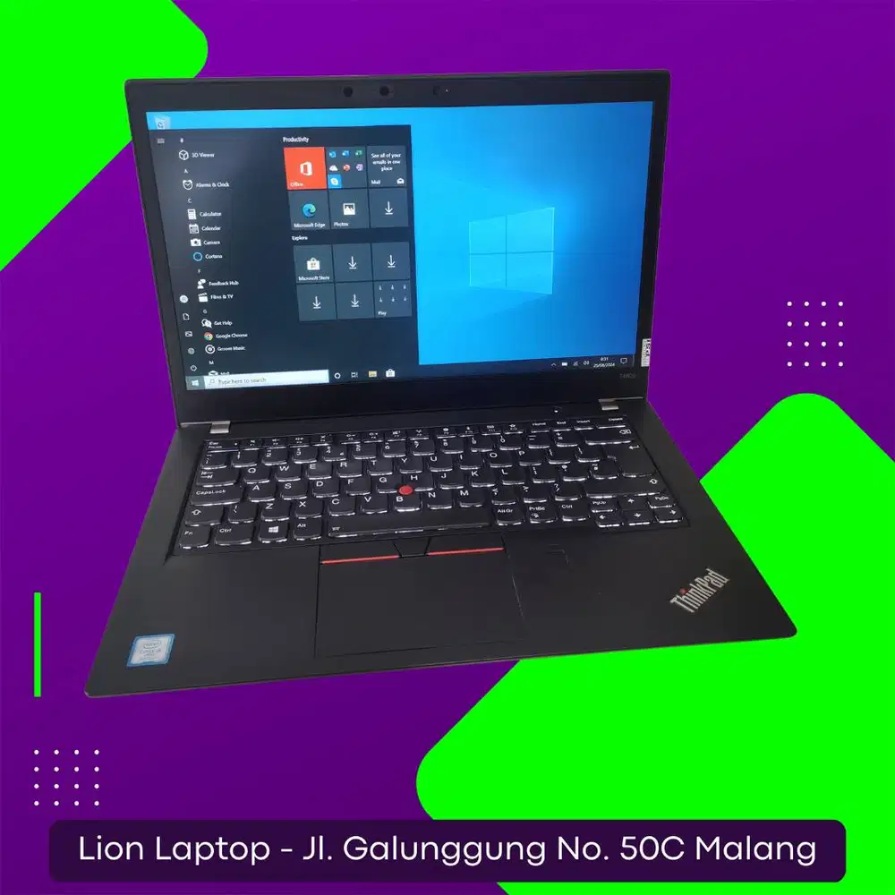RAM 8GB Core i5 gen 8 Touchscreen Lenovo Thinkpad T480s SLIM [14|09]