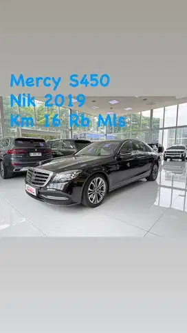 Mercy S450 Nik 2019 Black on ivory Siap Pakai
