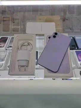 Second Apple IPhone 11 128GB Purple Ex IBOX Mulus Fullset