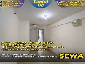 Dapatkan Sekarang! 2BR Unfurnished Penawaran Terbatas! Di Bassura City