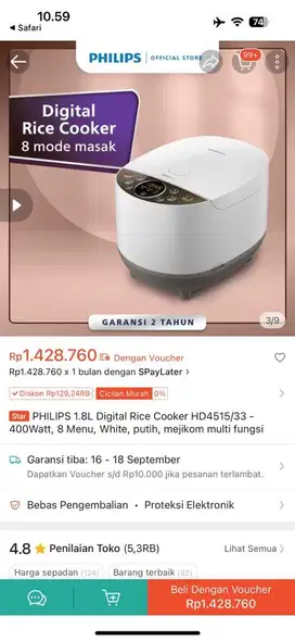 Rice cooker philips