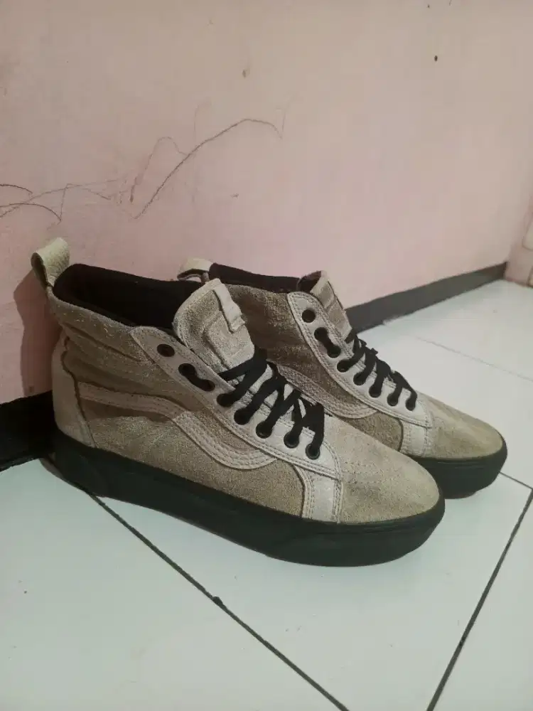 Vans Sk8 hi grey black Leather Suede size 41 fit to 42 (26,5cm)