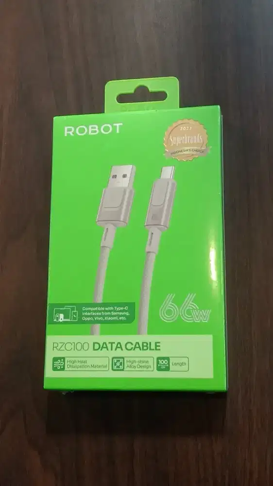 ROBOT Kabel Data RZC100 Type C 1M Data Cable