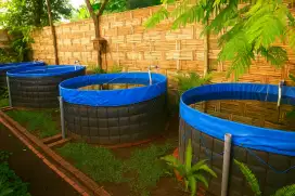Kolam terpal bulat fullset