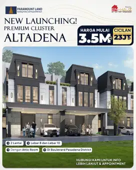 Altadena Residences New Launching Rumah Attic di Pusat Gading Serpong