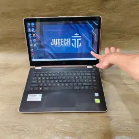 Laptop Gaming Hp Pavilion Convertible Core i3 Gen 7 Ram 16GB Dual VGA