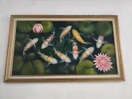Pigura lukisan ikan koi