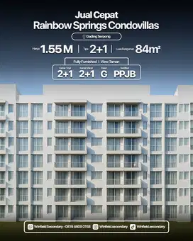 Apartement Siap Huni Full Furnished Rainbow Condovillas Springs 1,55M