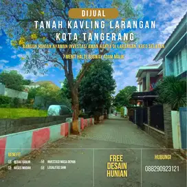 Tanah Kavling Larangan Tangerang, Dekat Univ Budi Luhur & Halte Busway