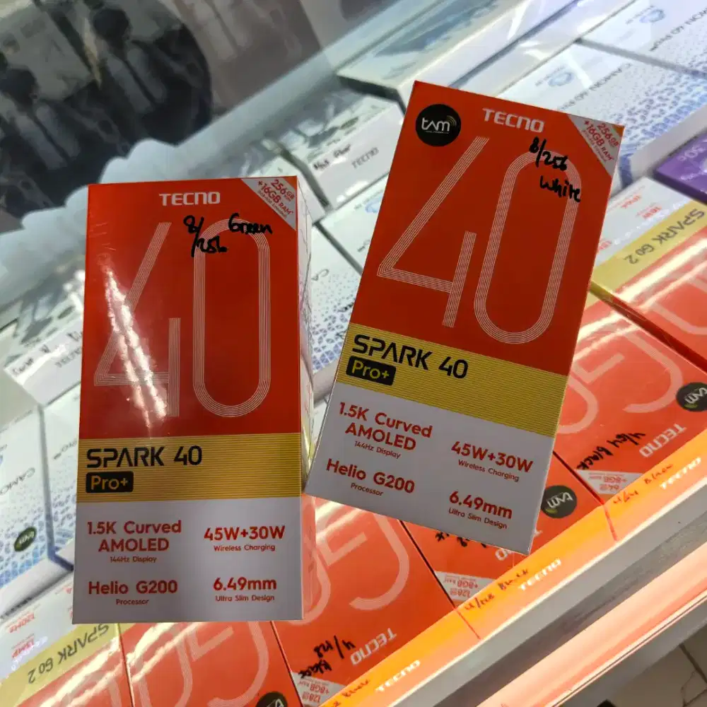 BARU TECNO SPARK 40 PRO+ 8GB+8GB/256GB KONDISI BARU SEGEL BERGARANSI