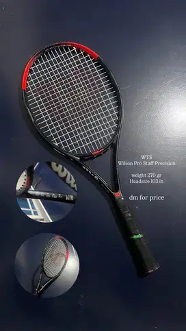 Preloved raket tenis tennis second bekas Wilson Prostaff precision 103