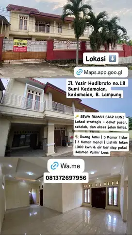 Sewa rumah siap huni lokasi strategis