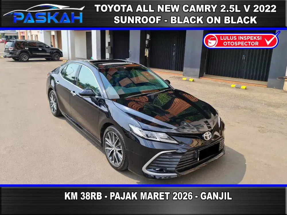 SUNROOF PAJAK=2026 GANJIL Km=38rb Bunga=4,5% TOYOTA Camry 2.5 V 2022